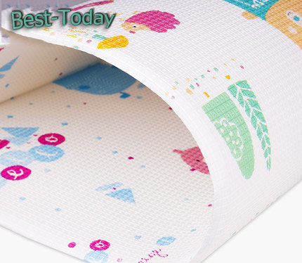 EPE foam baby play mat with pressed e